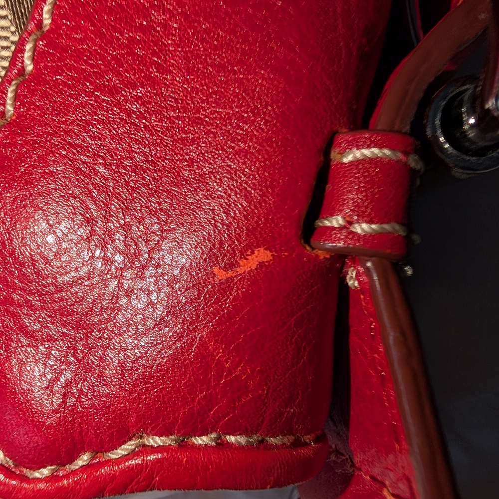 Michael Kors Red and Brown Women's Bag - Picture 9 of 9